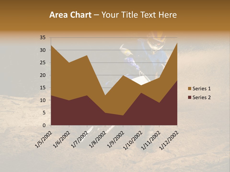 Moto Jump Yellow PowerPoint Template