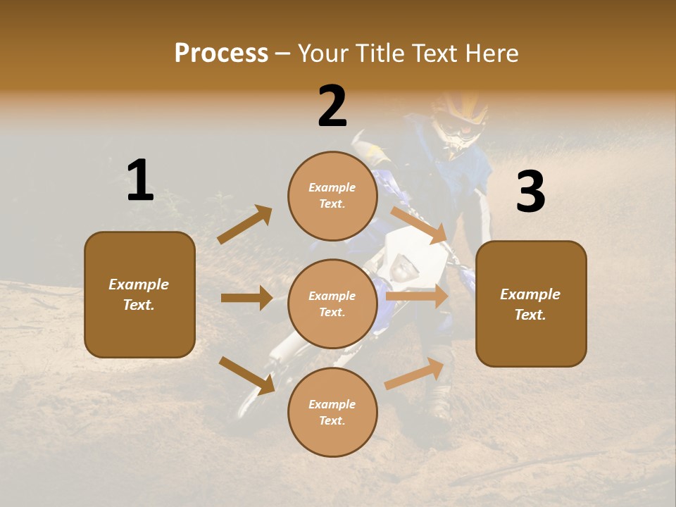 Moto Jump Yellow PowerPoint Template
