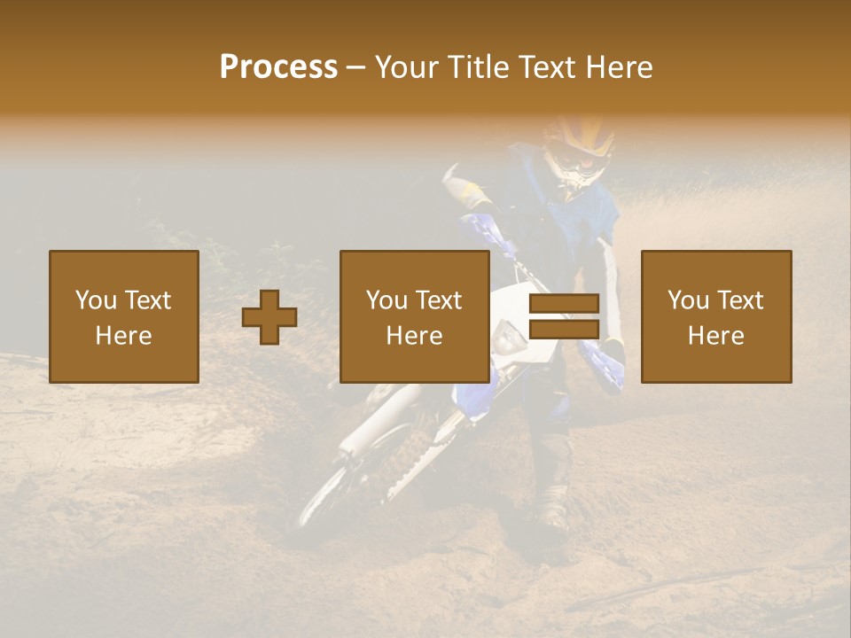 Moto Jump Yellow PowerPoint Template