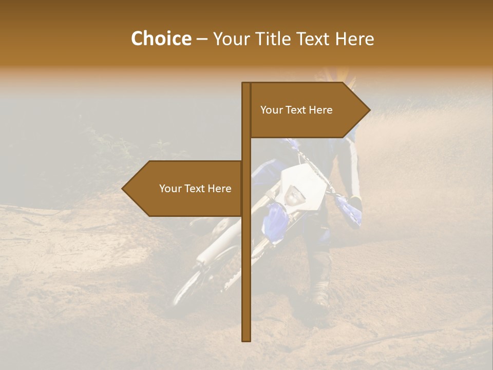 Moto Jump Yellow PowerPoint Template