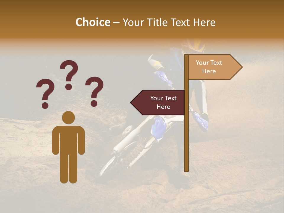 Moto Jump Yellow PowerPoint Template