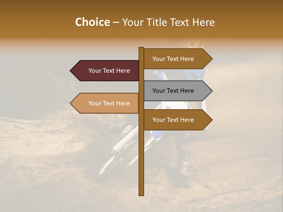 Moto Jump Yellow PowerPoint Template