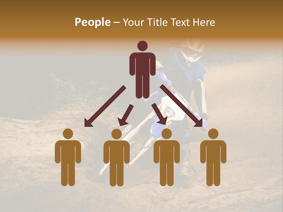 Moto Jump Yellow PowerPoint Template