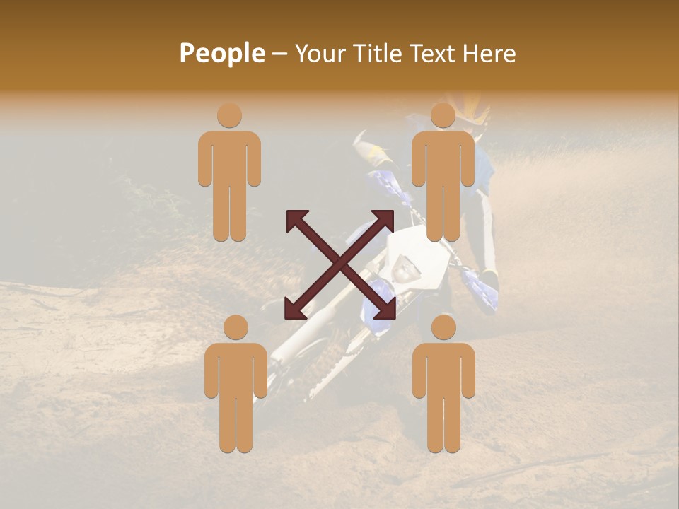 Moto Jump Yellow PowerPoint Template