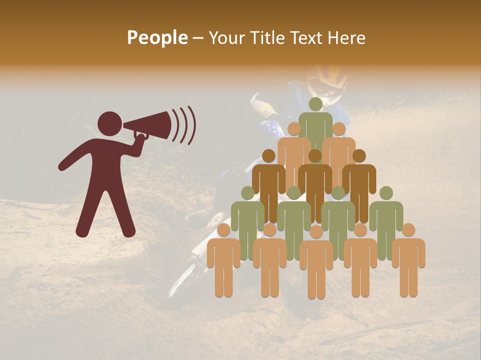 Moto Jump Yellow PowerPoint Template