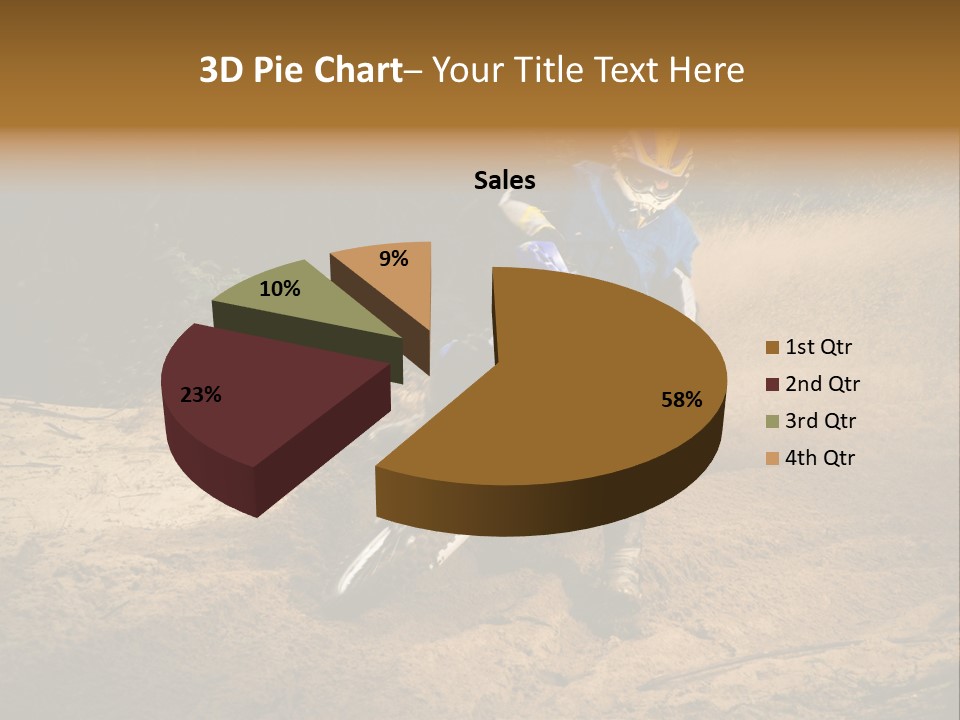 Moto Jump Yellow PowerPoint Template