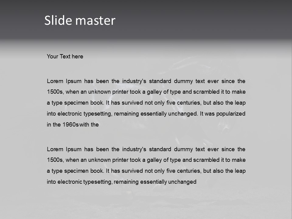 Horizontal Nobody Dark PowerPoint Template