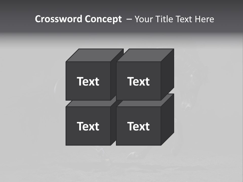 Horizontal Nobody Dark PowerPoint Template