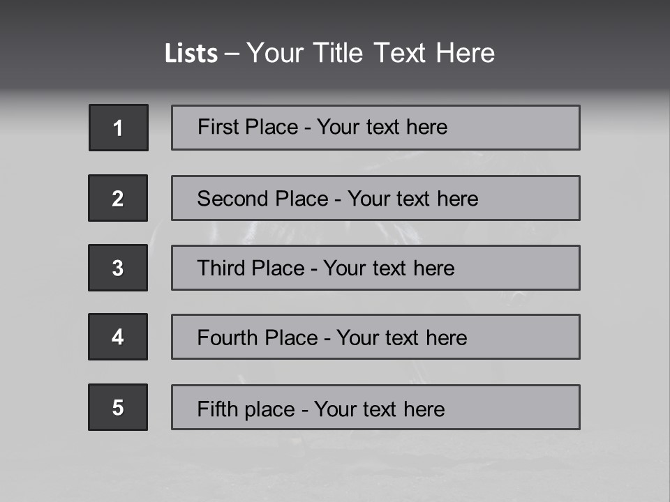 Horizontal Nobody Dark PowerPoint Template