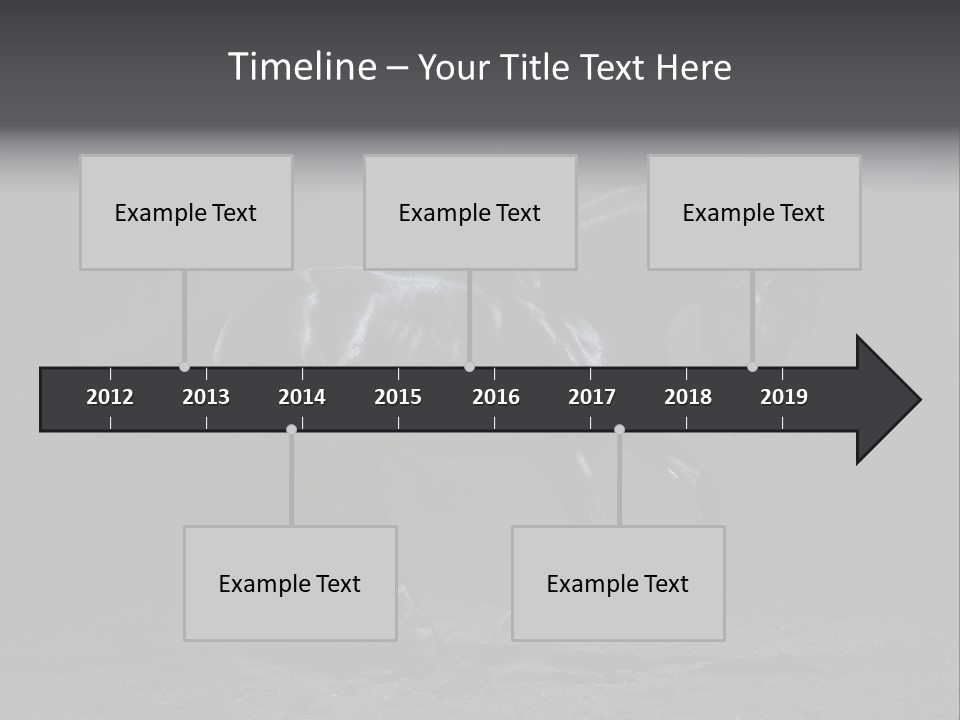 Horizontal Nobody Dark PowerPoint Template