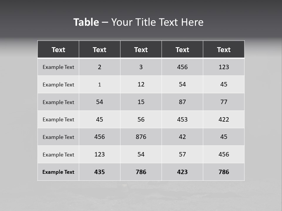 Horizontal Nobody Dark PowerPoint Template