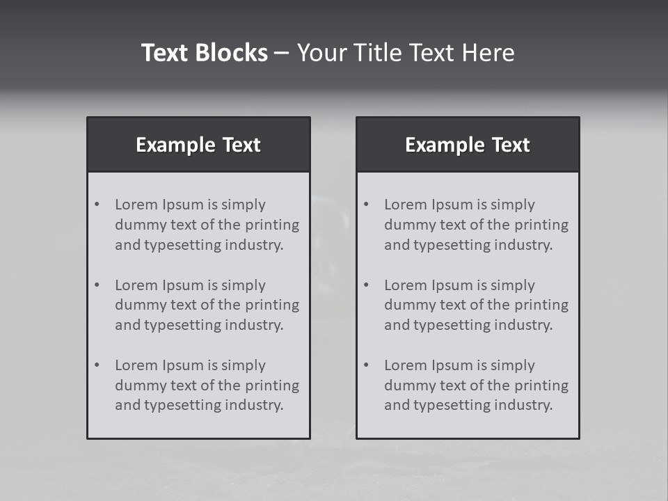 Horizontal Nobody Dark PowerPoint Template