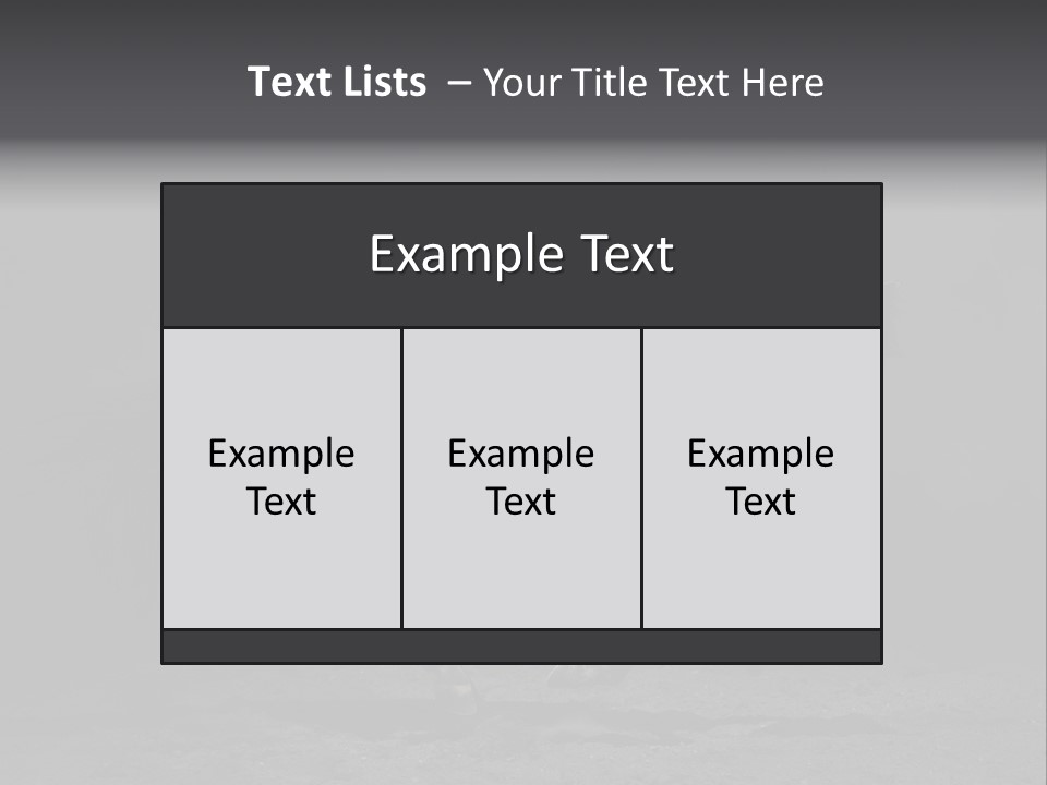 Horizontal Nobody Dark PowerPoint Template