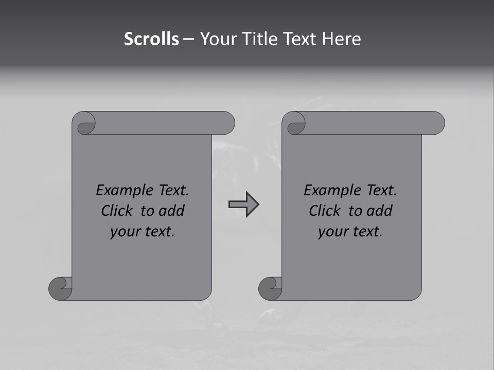 Horizontal Nobody Dark PowerPoint Template