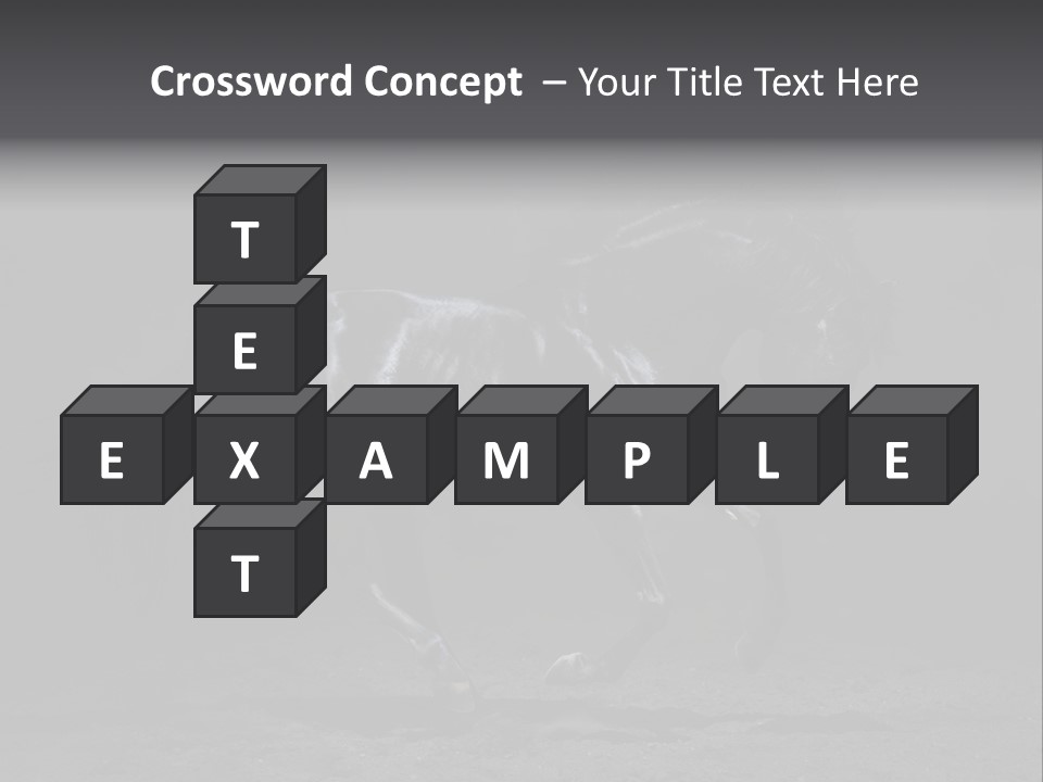 Horizontal Nobody Dark PowerPoint Template