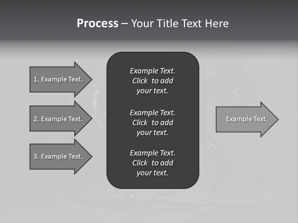 Horizontal Nobody Dark PowerPoint Template