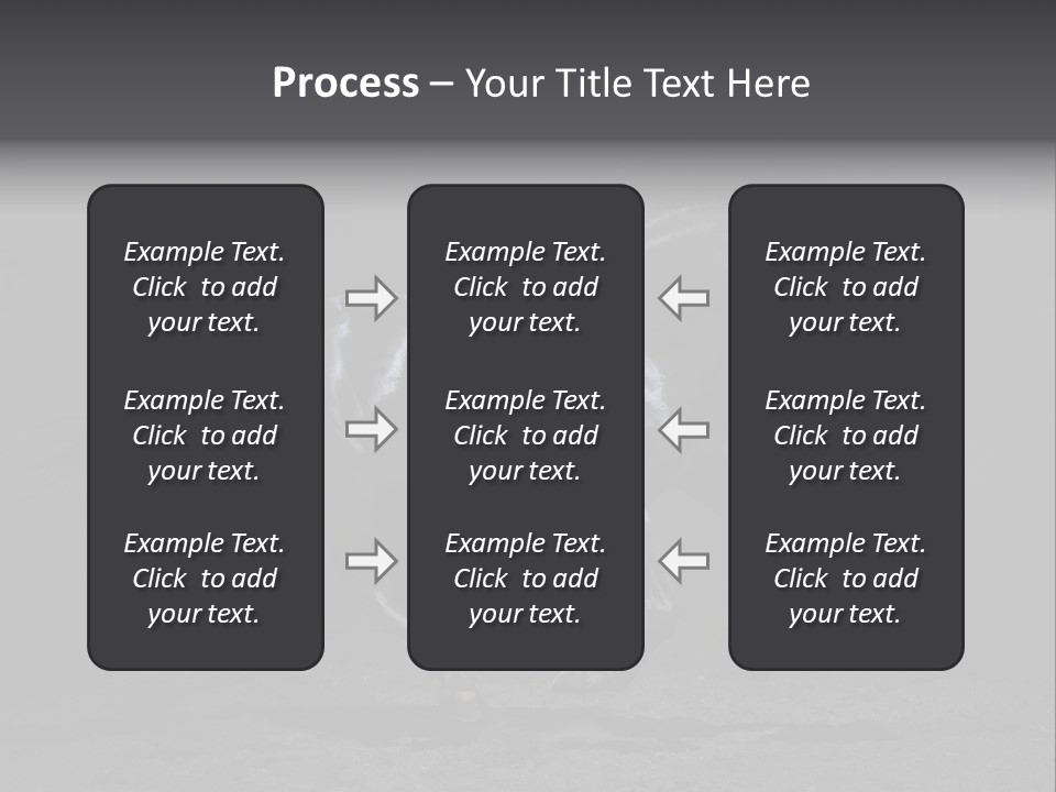 Horizontal Nobody Dark PowerPoint Template