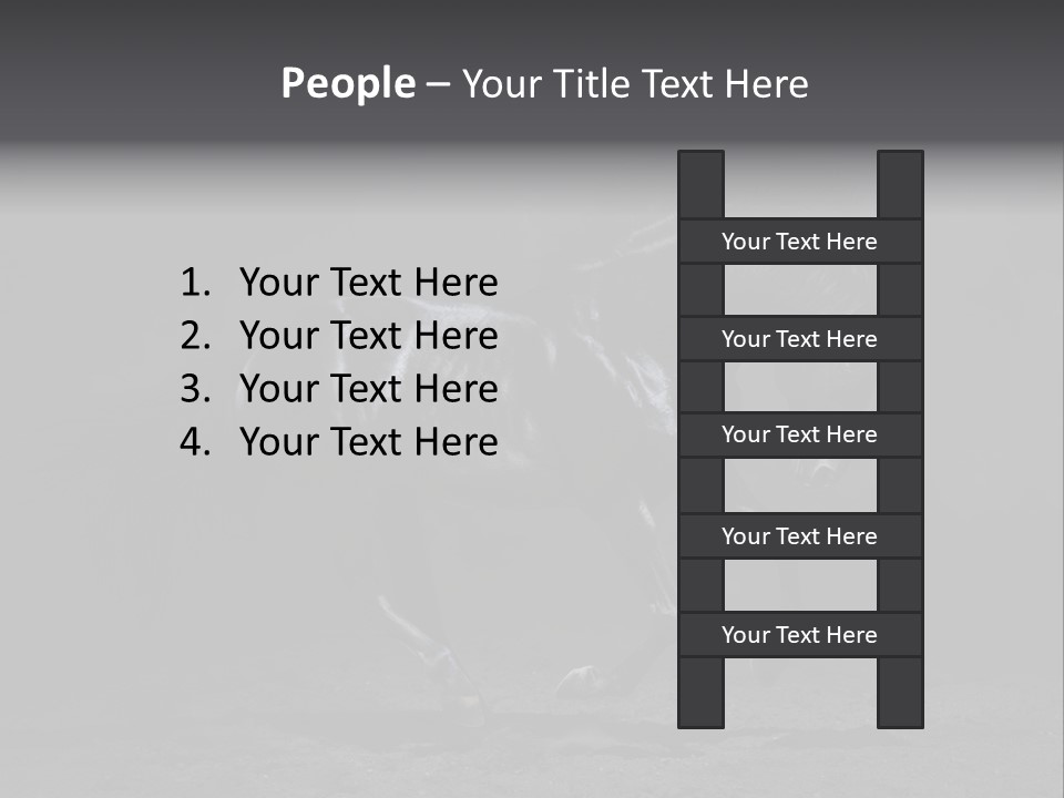 Horizontal Nobody Dark PowerPoint Template