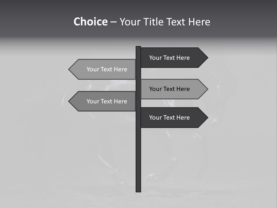 Horizontal Nobody Dark PowerPoint Template