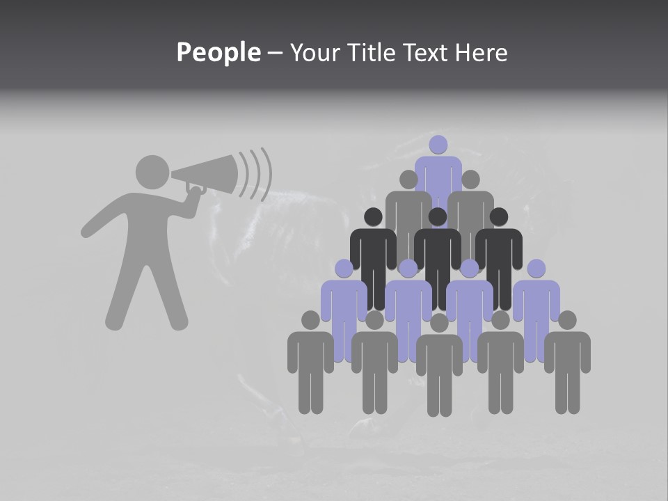 Horizontal Nobody Dark PowerPoint Template