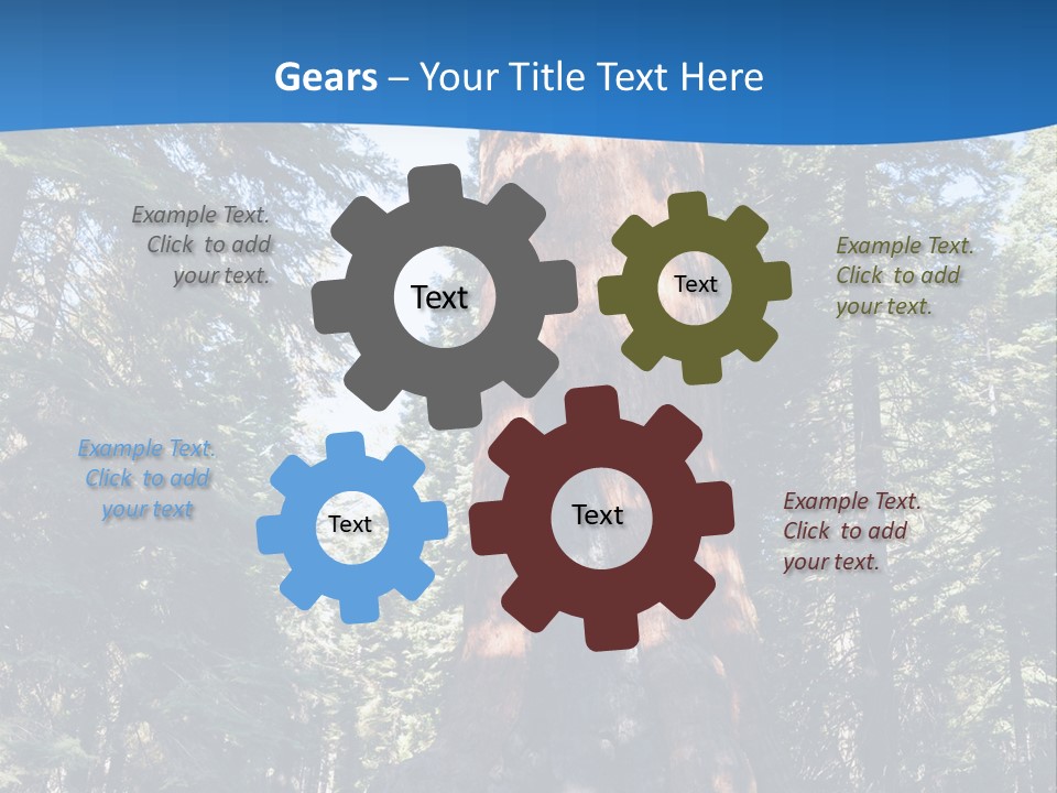 Tree Travel Usa PowerPoint Template
