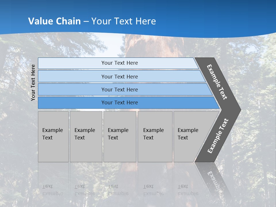 Tree Travel Usa PowerPoint Template