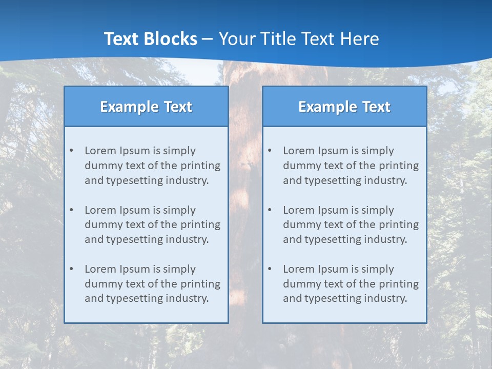 Tree Travel Usa PowerPoint Template