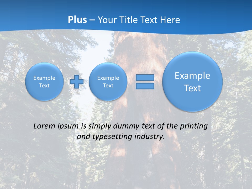Tree Travel Usa PowerPoint Template
