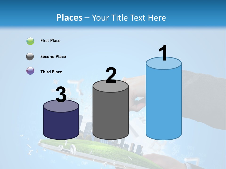 Chip Connection Cyberspace PowerPoint Template