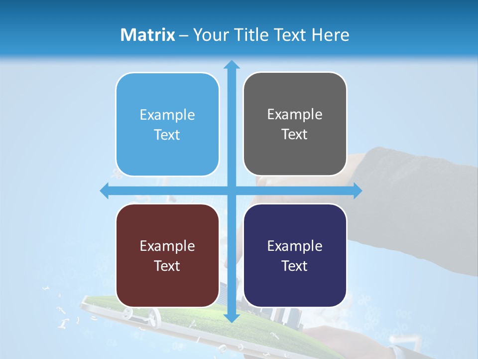 Chip Connection Cyberspace PowerPoint Template