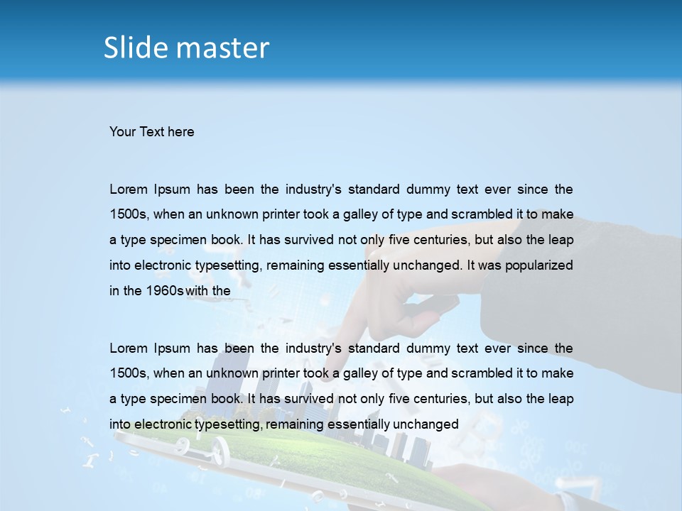 Chip Connection Cyberspace PowerPoint Template