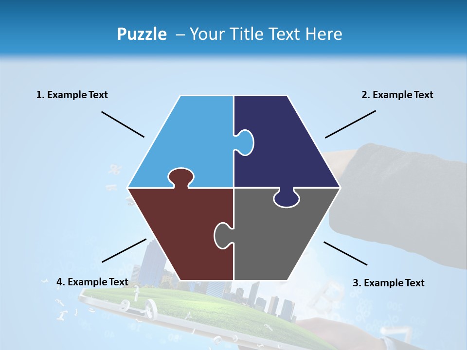 Chip Connection Cyberspace PowerPoint Template