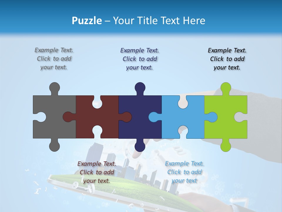 Chip Connection Cyberspace PowerPoint Template