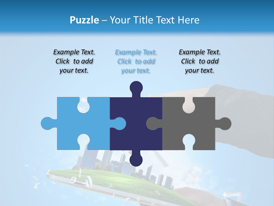 Chip Connection Cyberspace PowerPoint Template