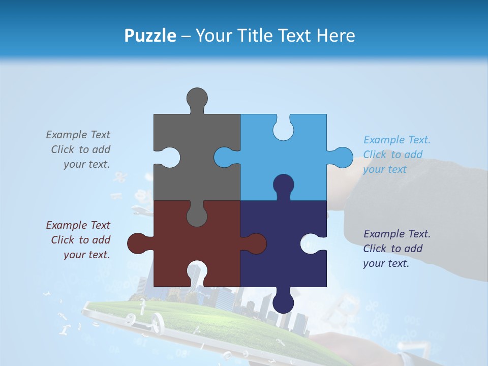 Chip Connection Cyberspace PowerPoint Template