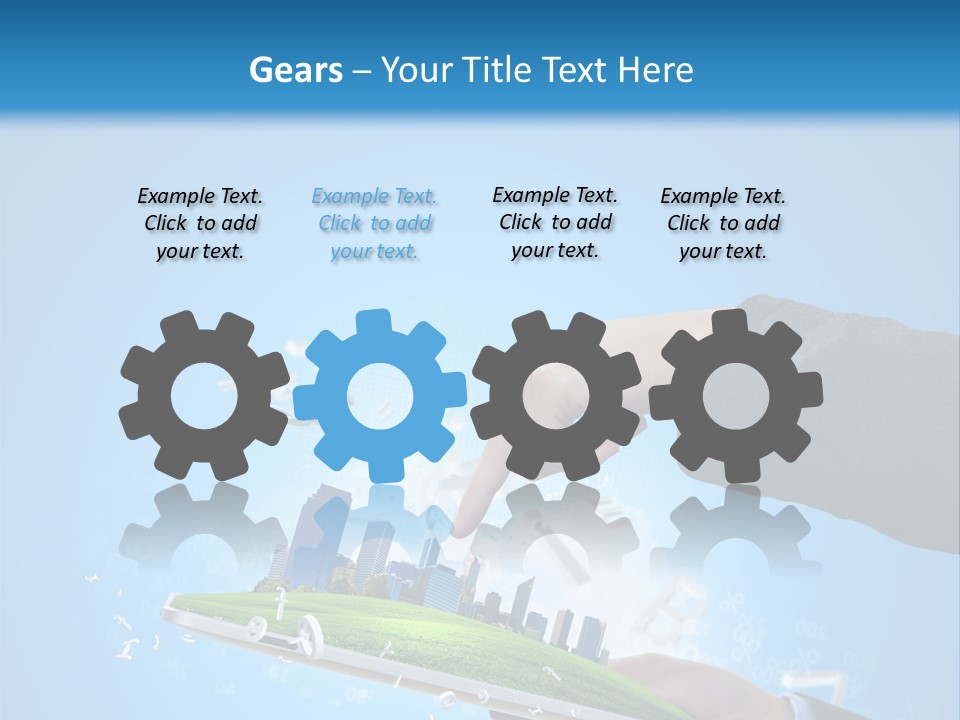 Chip Connection Cyberspace PowerPoint Template