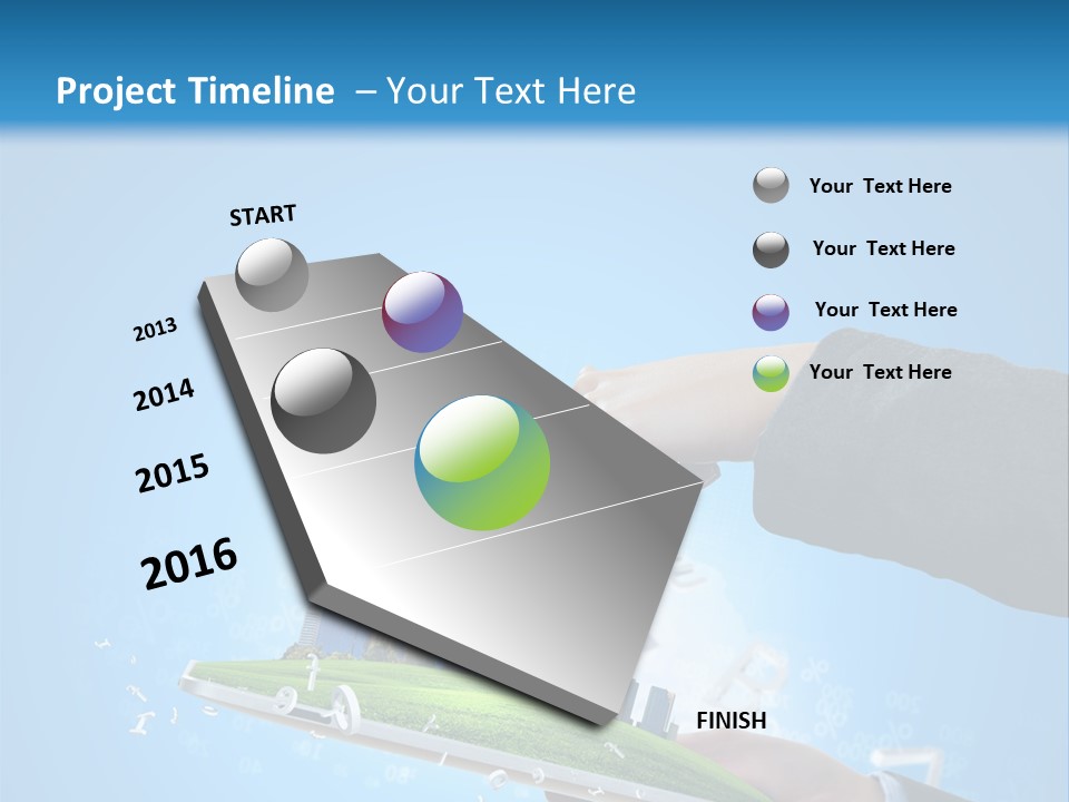 Chip Connection Cyberspace PowerPoint Template