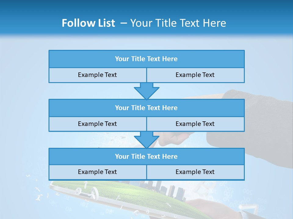 Chip Connection Cyberspace PowerPoint Template