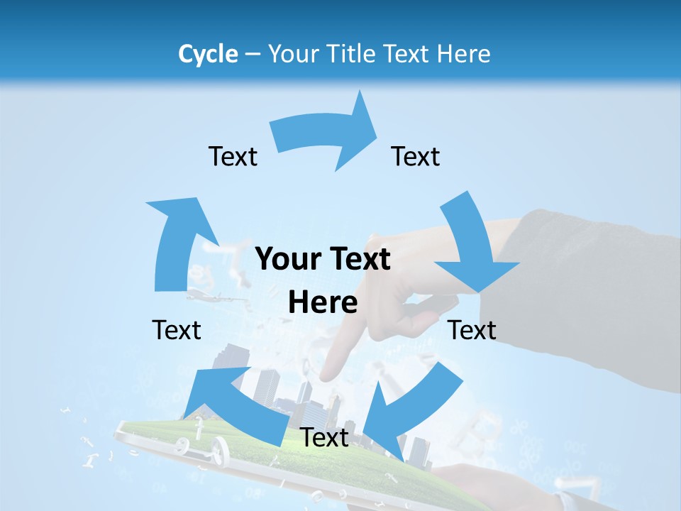 Chip Connection Cyberspace PowerPoint Template