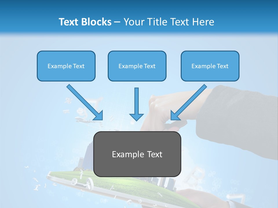 Chip Connection Cyberspace PowerPoint Template