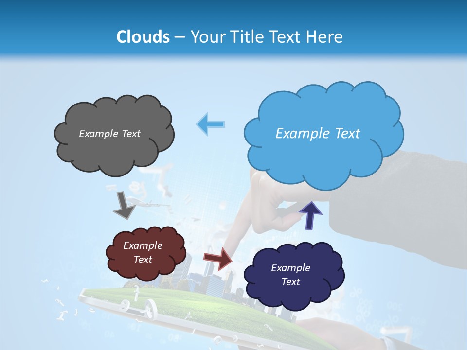 Chip Connection Cyberspace PowerPoint Template