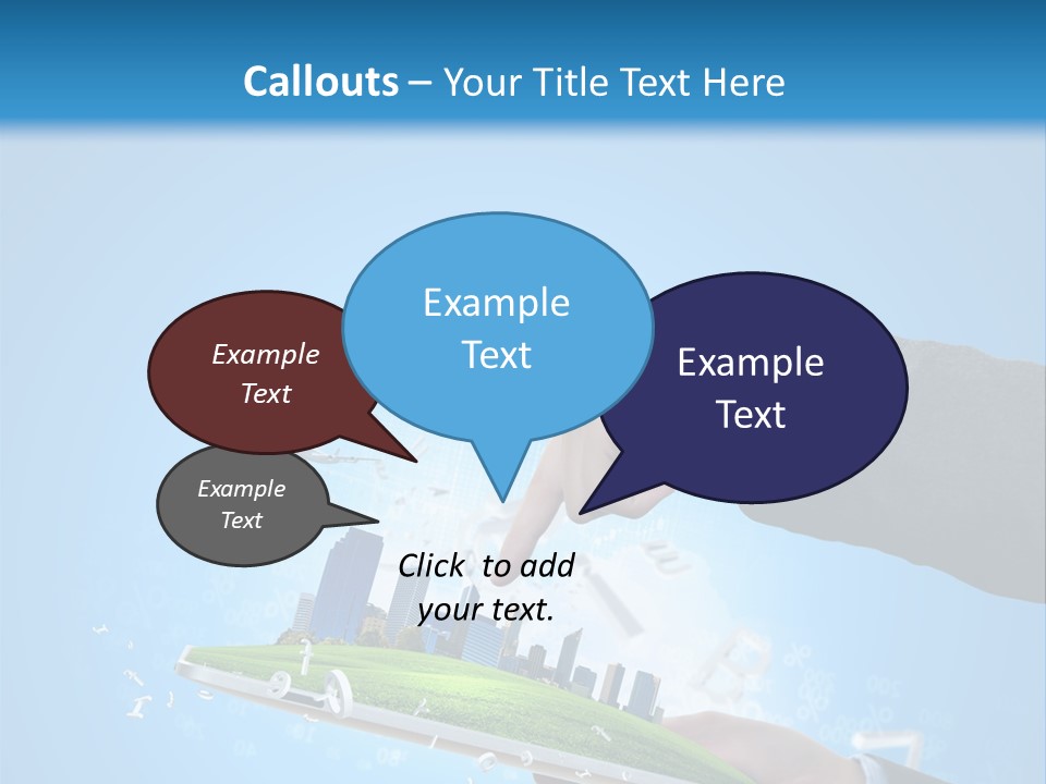 Chip Connection Cyberspace PowerPoint Template
