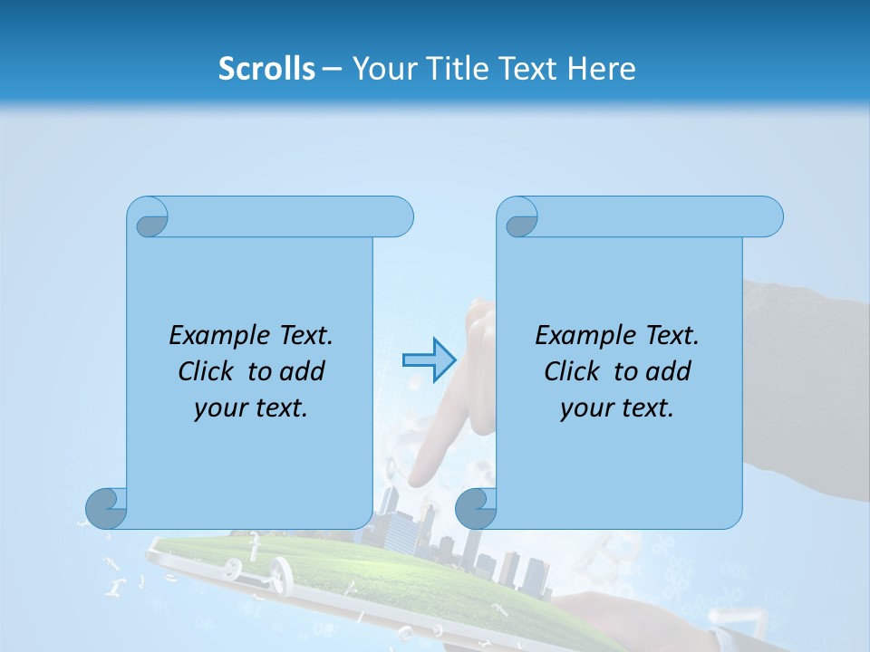 Chip Connection Cyberspace PowerPoint Template
