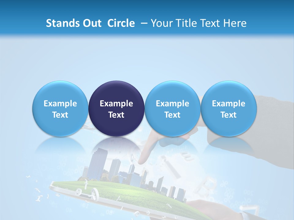 Chip Connection Cyberspace PowerPoint Template