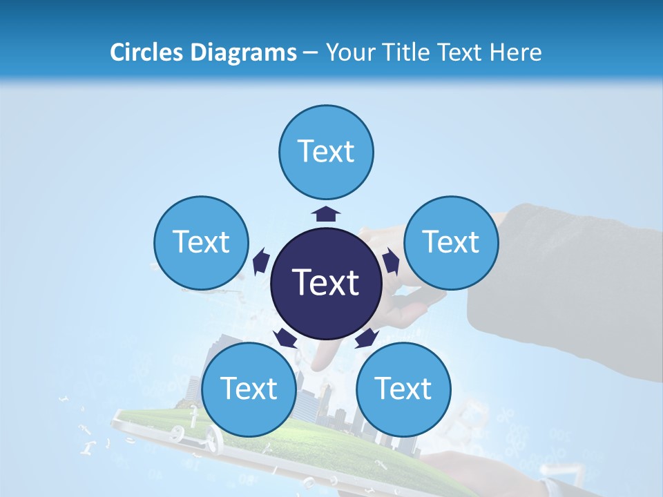 Chip Connection Cyberspace PowerPoint Template