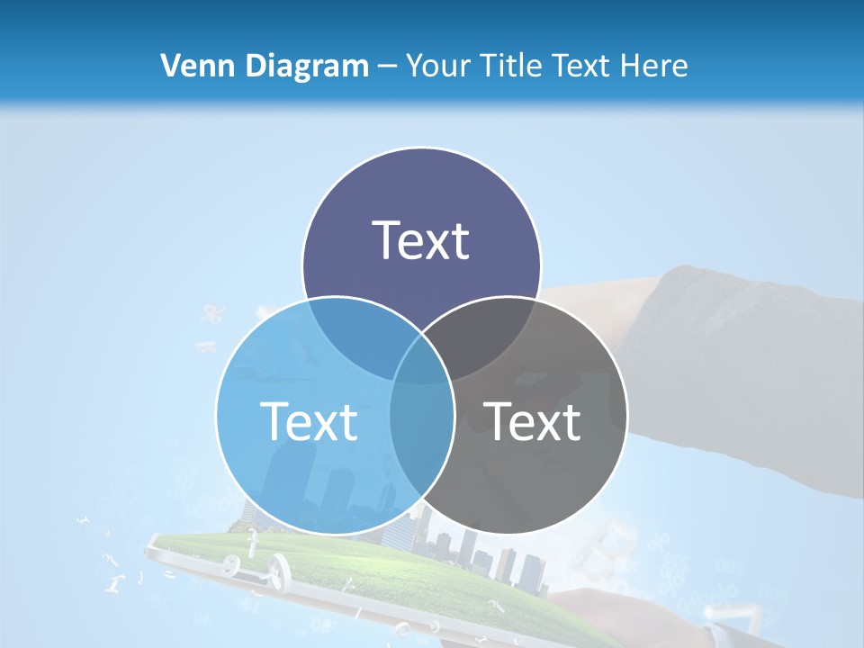 Chip Connection Cyberspace PowerPoint Template