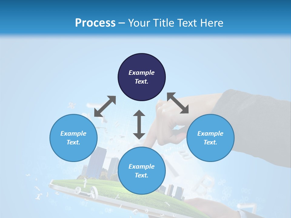 Chip Connection Cyberspace PowerPoint Template