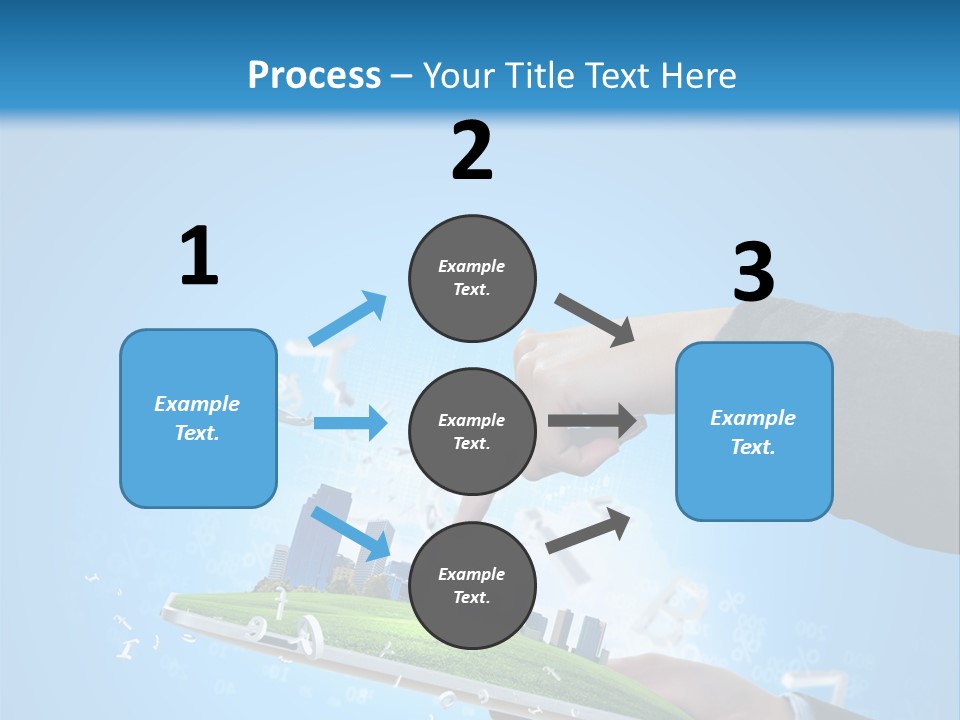 Chip Connection Cyberspace PowerPoint Template