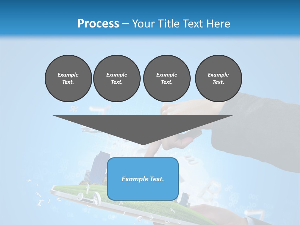 Chip Connection Cyberspace PowerPoint Template