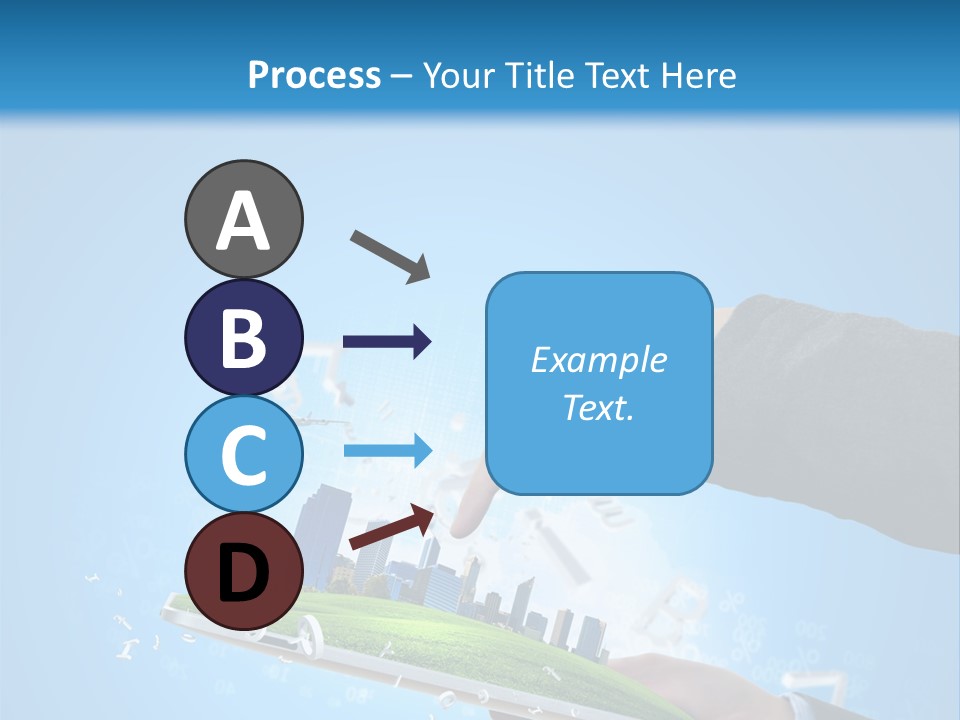 Chip Connection Cyberspace PowerPoint Template